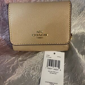 Coach Trifold Leather Wallet